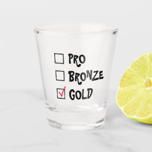 Verre A Shot Pro Bronze Gold