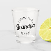 Verre A Shot Promu À Grand-Père Est. 2024 I (Devant)