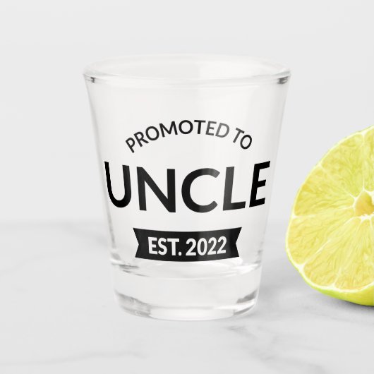 Verre A Shot Promu À Oncle Est. 2022 II (Devant)