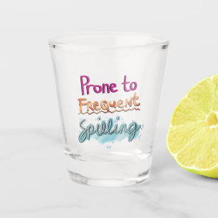 Verre A Shot Prone au déversement fréquent