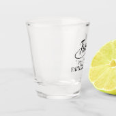 Verre A Shot Proposition de mariage Père en droit Script manusc (Gauche)