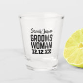 Verre A Shot Proposition du mariage Groomswoman Shot Glass (Devant)