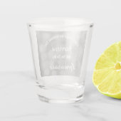 Verre A Shot Proposition Groomsman Bubly Sparkly Silver (Dos)