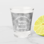 Verre A Shot Proposition Groomsman Bubly Sparkly Silver (Devant)