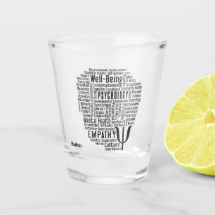 Verre A Shot PSYCHOLOGIE Word Cloud nom personnalisé