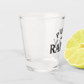 Verre à shot Puke et Rally – Typographie audacieus (Gauche)