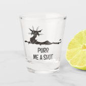 Verre A Shot Purez-moi un chat amusant (Devant)