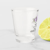 Verre A Shot Purple Floral Maid of Honor Proposition (Gauche)