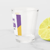 Verre A Shot Purple Gold School College University Graduation (Droite)