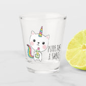 Verre A Shot Purr Me a Shot Tequila Kawaii Catcorn (Devant)