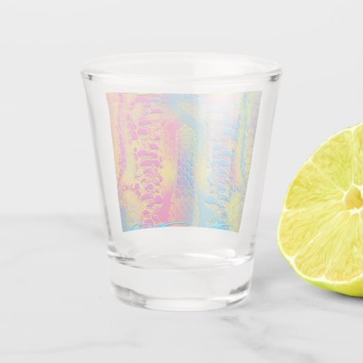 Verre A Shot PYTHON - moderne fractale décorative - (Dos)