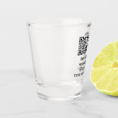 Verre A Shot QR Code Business Logo Professionnel Noir Moderne (Gauche)