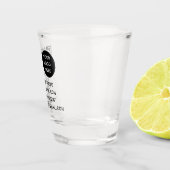 Verre A Shot QR Code Business Logo Professionnel Noir Moderne (Droite)