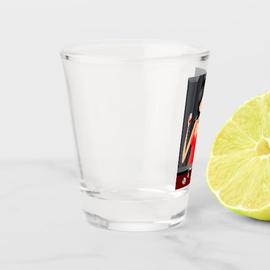 Verre A Shot Queen of the Game - Casino Las Vegas (Gauche)
