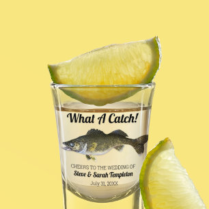 Verre A Shot Quel est un Mariage de Walleye de pêche à la pê
