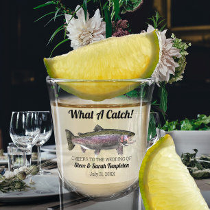 Verre A Shot Quel Mariage de truite de pêche à la pêche à la ca