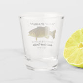 Verre A Shot Quelle pêche de la petite bouche de mariage basse  (Dos)