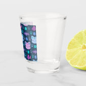 Verre A Shot Qu'est-ce qui est cool, Kitty Cat en violet et ble (Droite)
