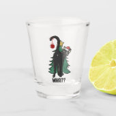 Verre A Shot Quoi ? Noël Black Cat Conception de vacances (Devant)