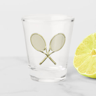 Verre A Shot Rackets De Tennis