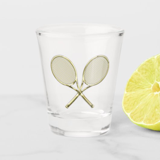 Verre A Shot Rackets De Tennis (Devant)