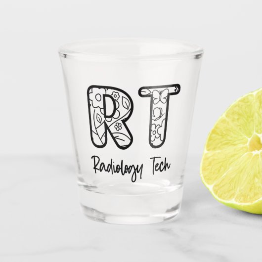 Verre A Shot Radiologie Tech RT Rad Technicien Rad Cadeaux de r (Devant)
