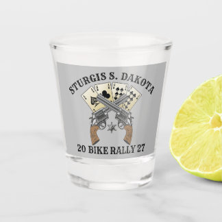 Verre A Shot Rallye moto de Sturgis 2027 Fusils croisés