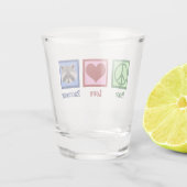 Verre A Shot Ratons Peace Love (Dos)