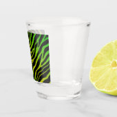 Verre A Shot Rayures SpaceTime arrachées - Vert/Jaune (Droite)