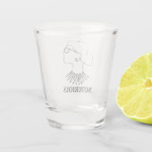 Verre A Shot RBG célèbre, dessin de Ruth Bader Ginsburg (Dos)