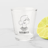 Verre A Shot RBG célèbre, dessin de Ruth Bader Ginsburg (Devant)