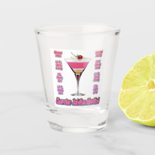 Verre A Shot Recette de cocktail Martini Cherries Jubilee Art