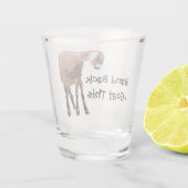 Verre A Shot Reculez, chèvre d'I ceci (Dos)