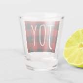 Verre A Shot Red Buffalo Plaid & Joy | Happy Holiday (Dos)