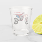 Verre A Shot Red dirt bike motorcycle (Dos)