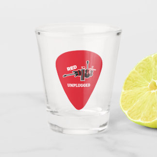 Verre A Shot Red Dirt Unplugged Pick Logo Shot Glass