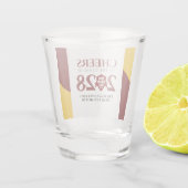 Verre A Shot Red Gold School College University (Dos)