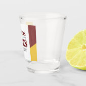 Verre A Shot Red Gold School College University (Droite)