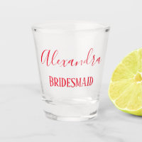 Red Letters Bridesmaid Keepsaké