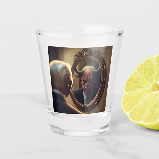 Verre A Shot Réflexions du mal (Devant)