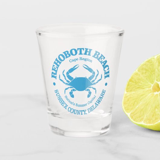 Verre A Shot Rehoboth Beach (crabe) (Devant)