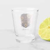 Verre A Shot Reine des tournesols Afro femme (Dos)