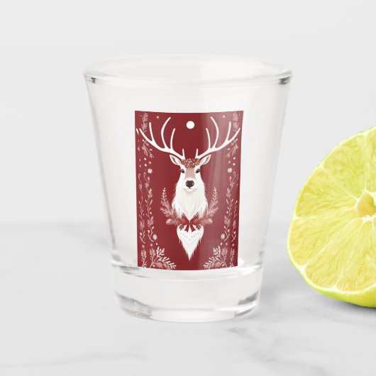 Verre A Shot Rennes blanches (Devant)