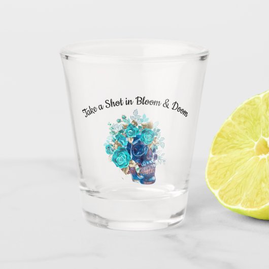 Verre A Shot Requiem Fleur Bleue (Devant)