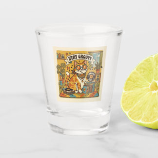 Verre A Shot RESTEZ FUNKY | Amateur d'animaux | Bohème