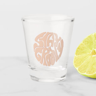 Verre A Shot Restez Super Retro Beige
