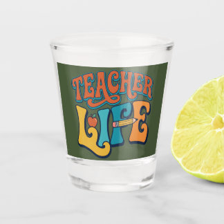 Verre A Shot Retour à l'école. La vie d'enseignant.