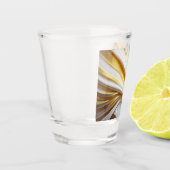 Verre A Shot Retro d'or blanc (Gauche)