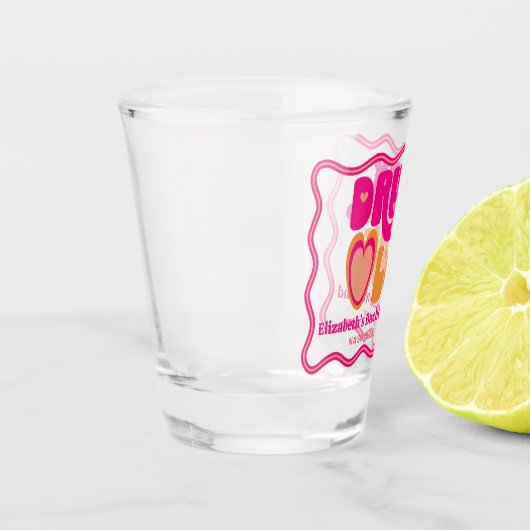 Verre A Shot Retro Drunk in Love Bachelorette Week-end (Gauche)