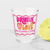 Verre A Shot Retro Drunk in Love Bachelorette Week-end (Devant)